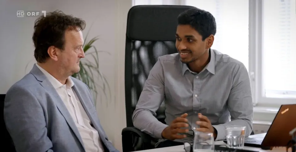Shariq Reza mit Hanno Settele in DOK 1
