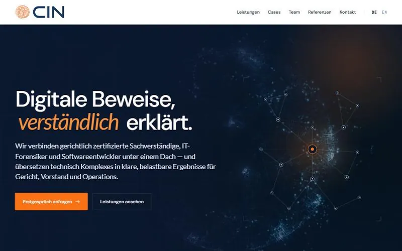 Startseite von cin-consult.com