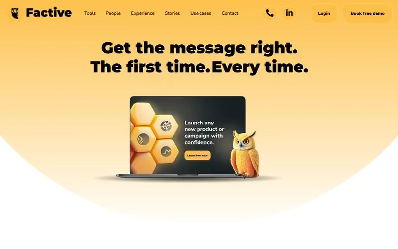 Startseite von factive.io
