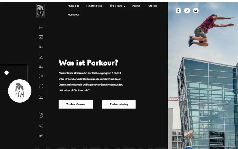 Startseite von raw-movement.at