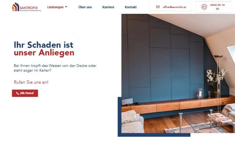 Startseite von santrofix.at